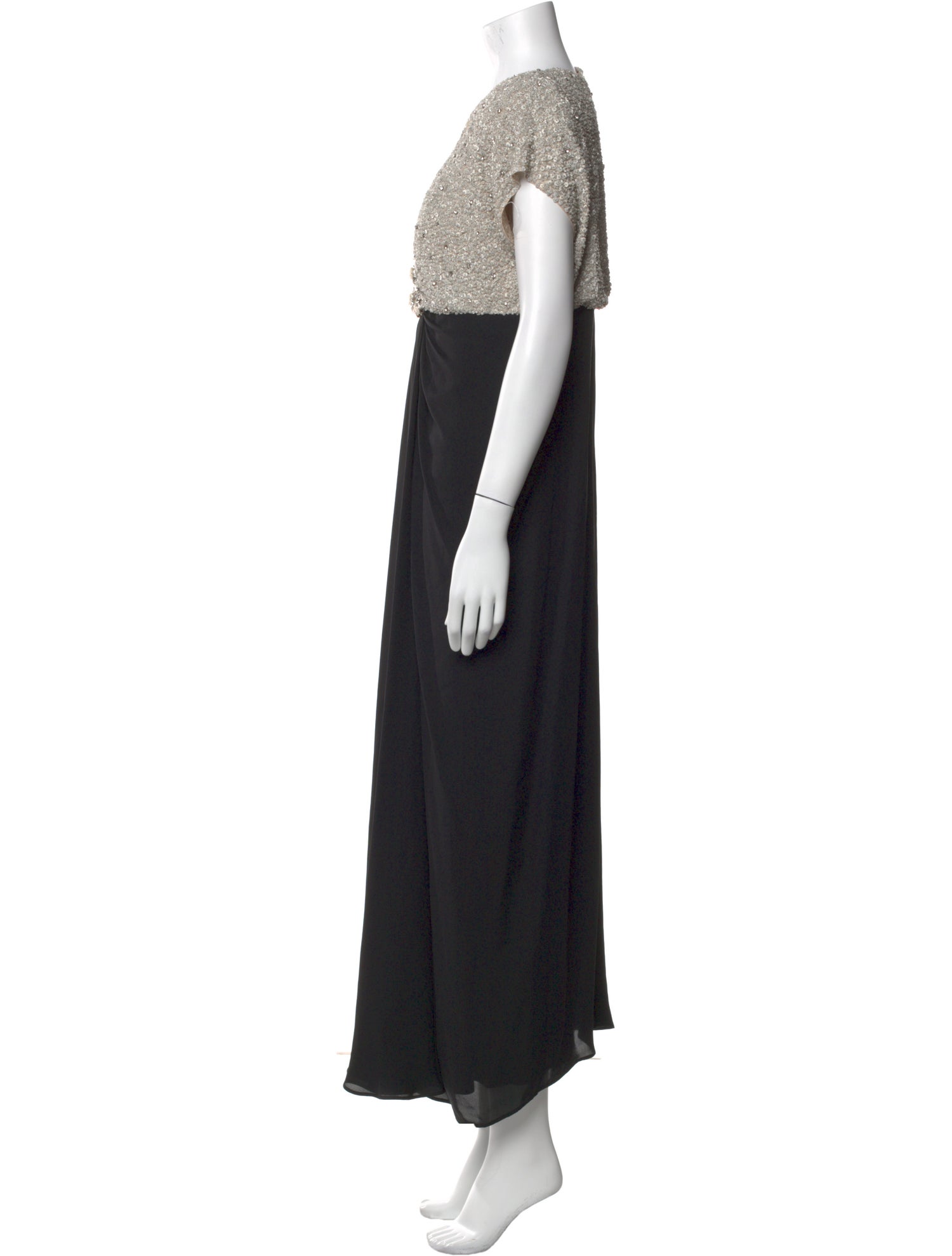 Jenny Packham V-Neck Long Dress