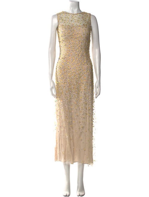Jenny Packham Crew Neck Midi Length Dress