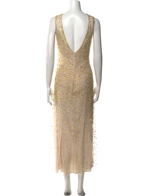 Jenny Packham Crew Neck Midi Length Dress