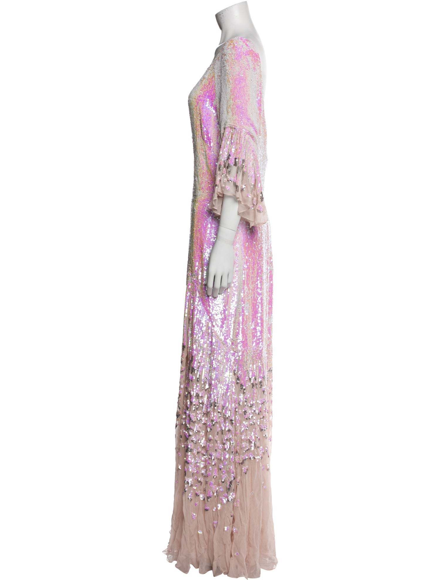 Jenny Packham Sequin Long Dress w/ Tags