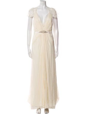 Jenny Packham Silk Long Dress
