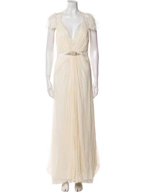 Jenny Packham Silk Long Dress