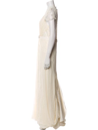 Jenny Packham Silk Long Dress