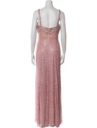 Jenny Packham Printed Long Dress