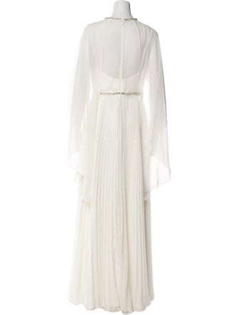 Jenny Packham Crew Neck Long Dress