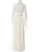 Jenny Packham Crew Neck Long Dress