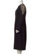 Jenny Packham Bateau Neckline Midi Length Dress