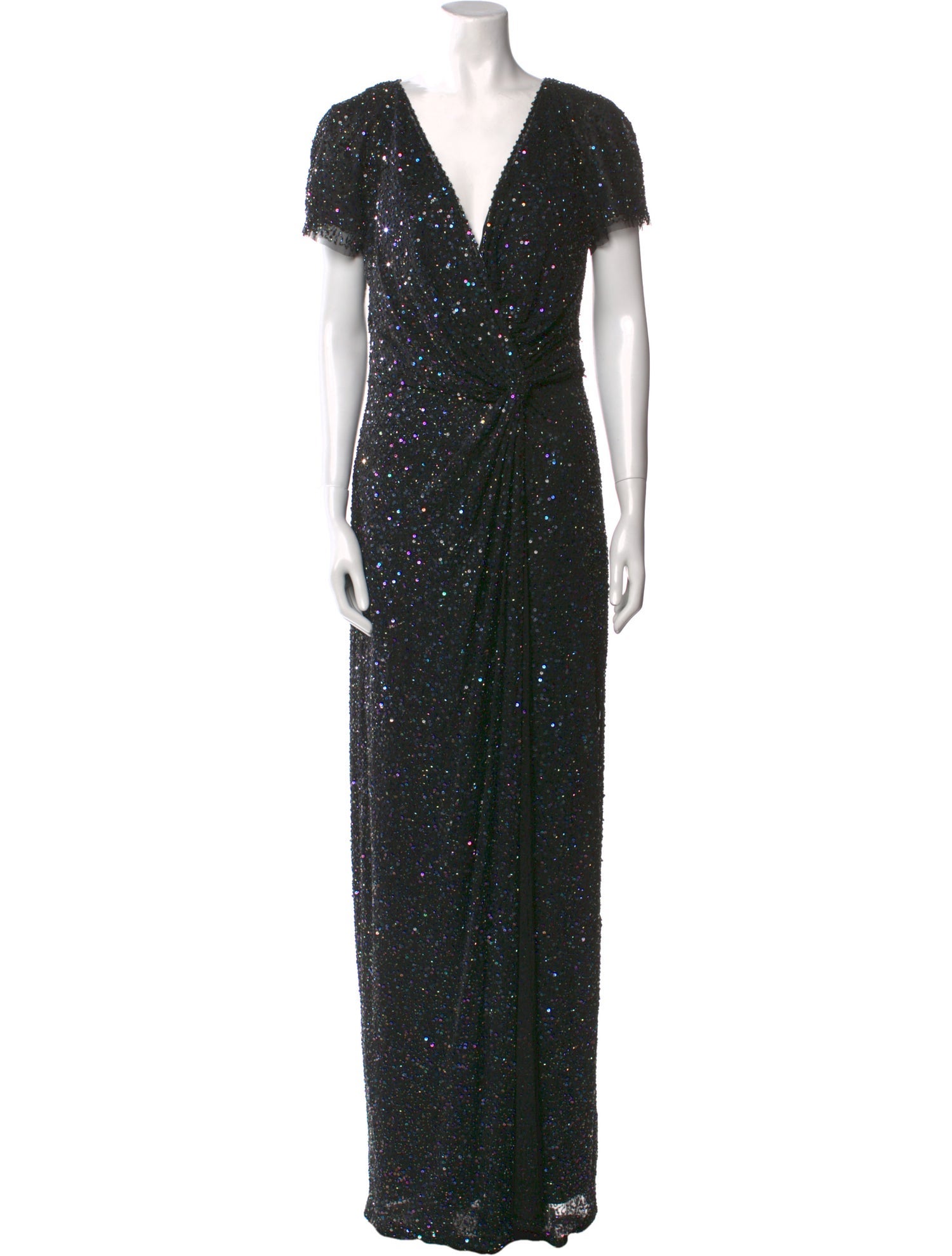 Jenny Packham V-Neck Long Dress