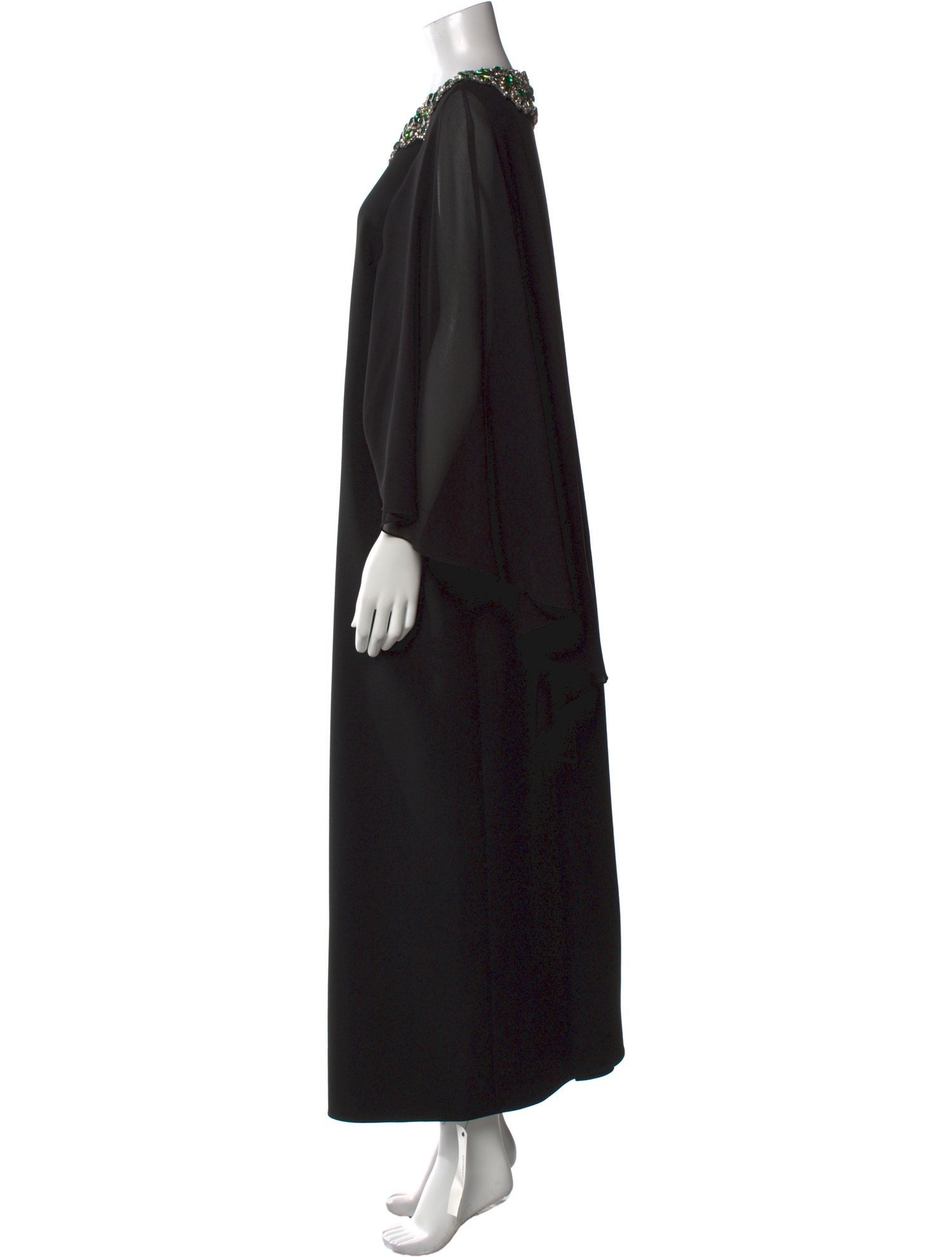 Jenny Packham Scoop Neck Long Dress