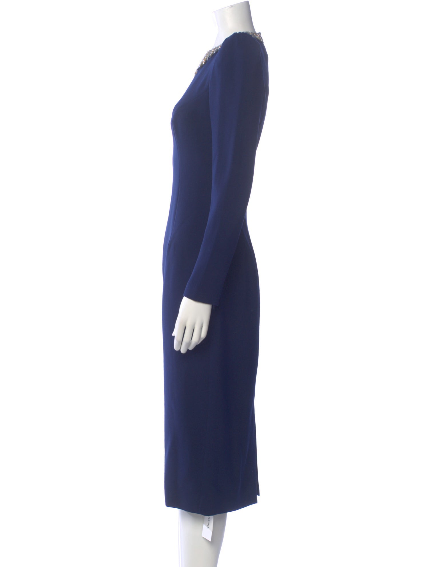 cut out bodycon dress long sleeve Cut Out Long Sleeve Bodycon Mini - Royal Blue main image 1