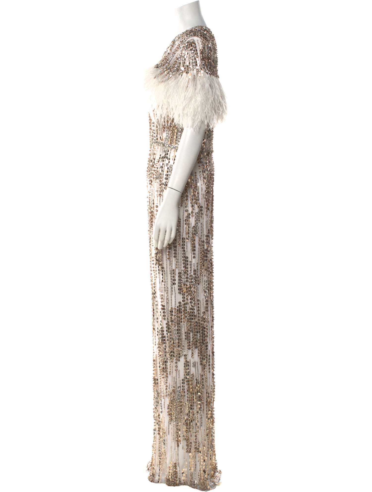 Jenny Packham Patterned Long Dress