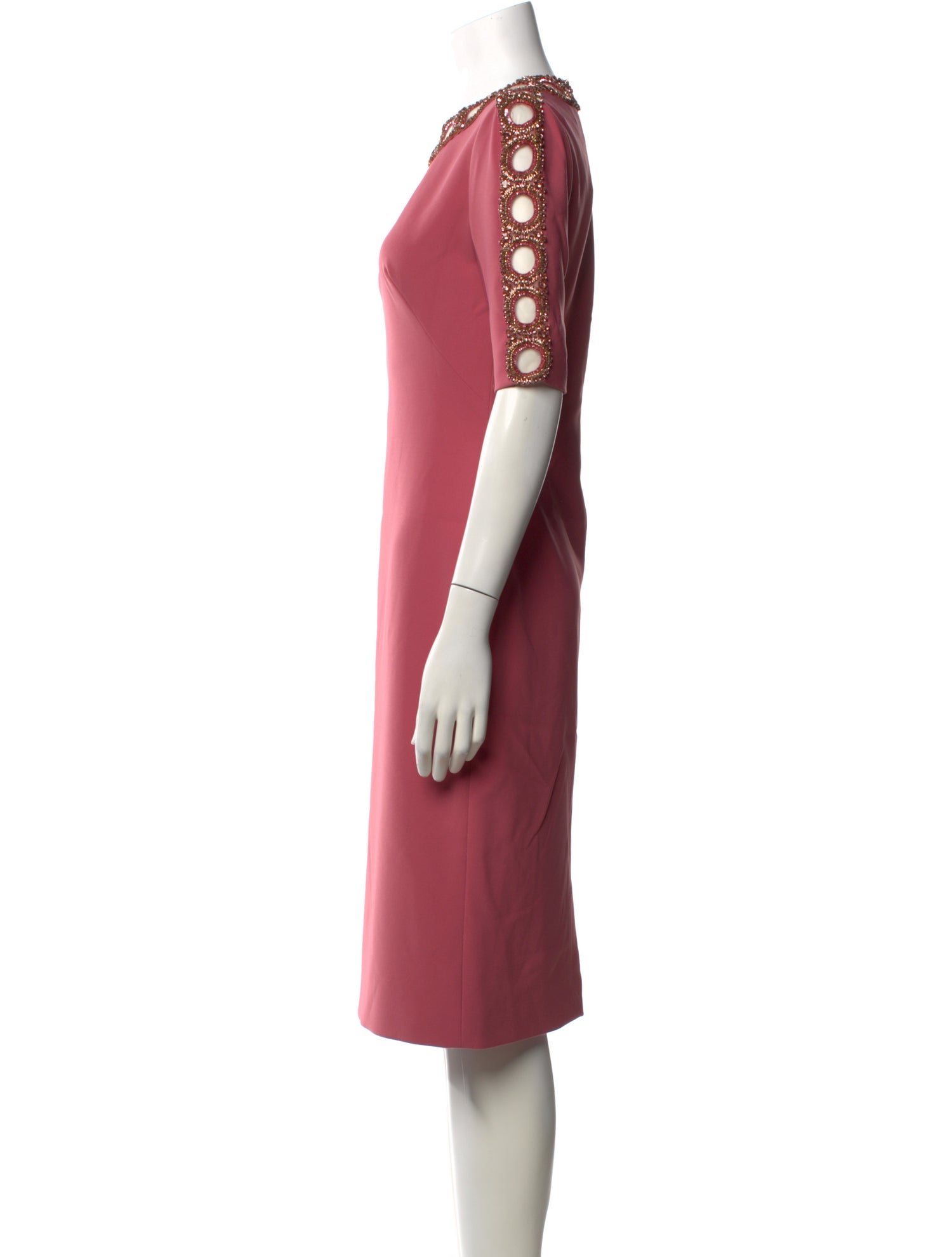 jenny packham knee length dresses Jenny Packham Embellished Cady Midi Dress - Women - Forest green Dresses