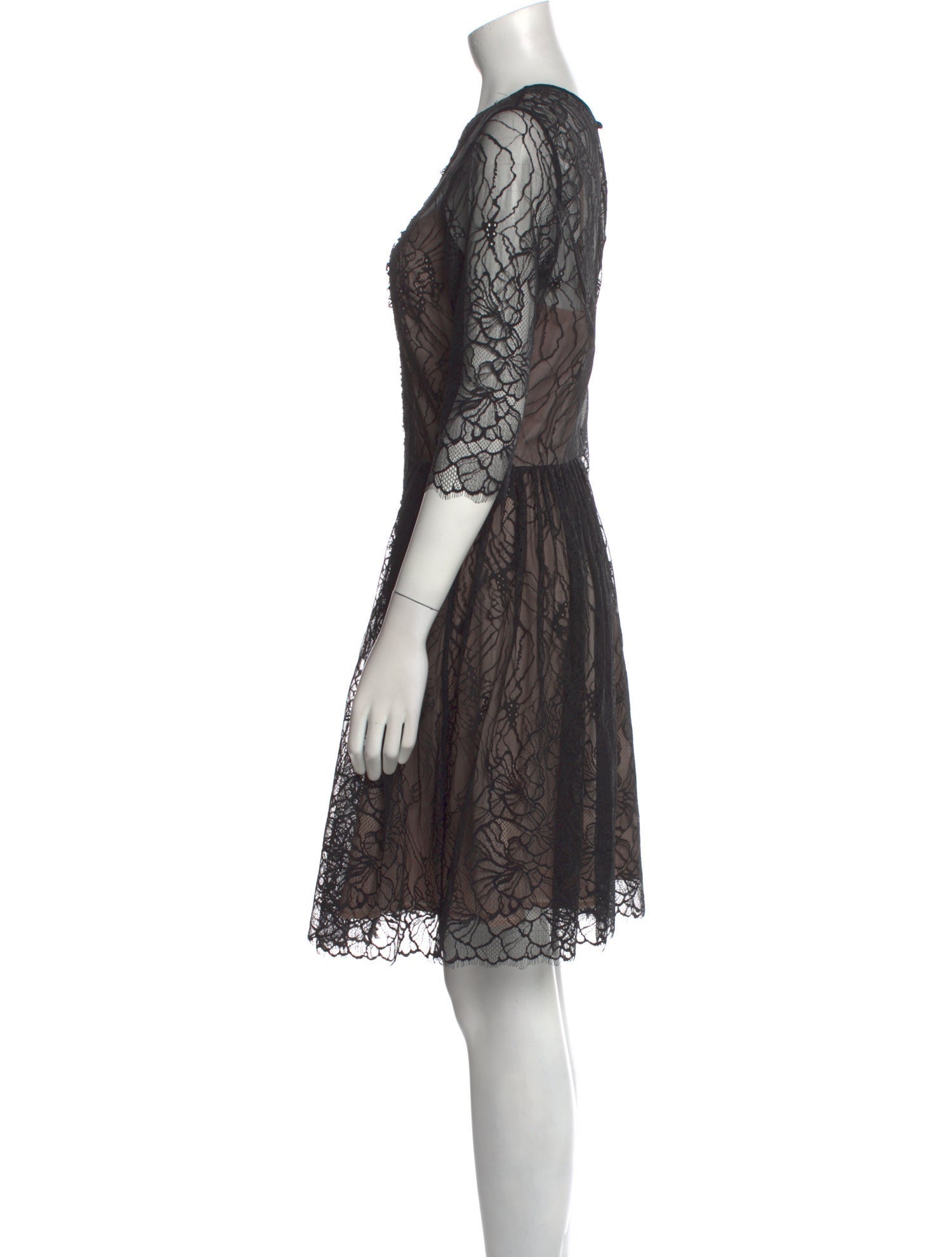 Nha Khanh Crew Neck Knee-Length Dress