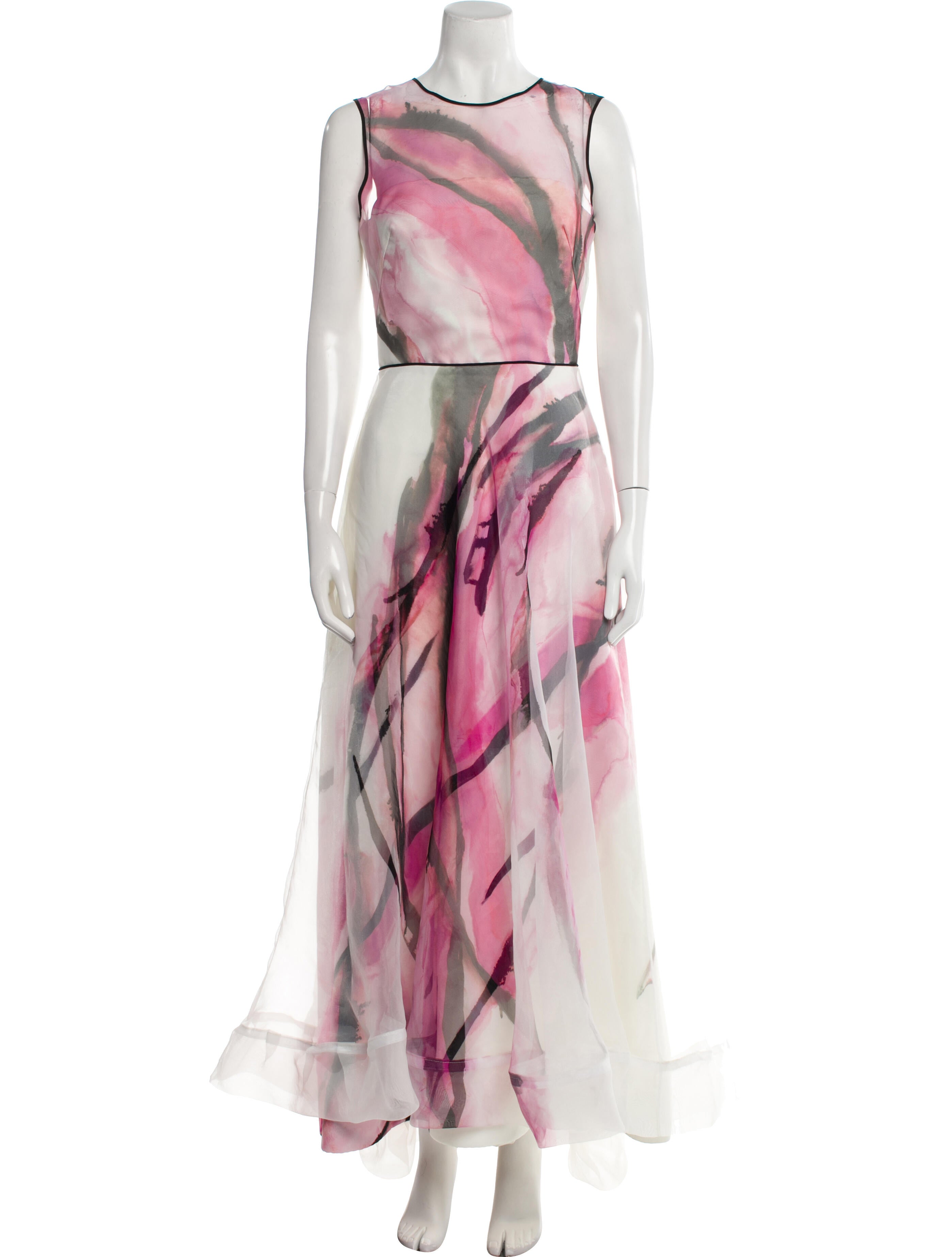 Nha Khanh Printed Long Dress