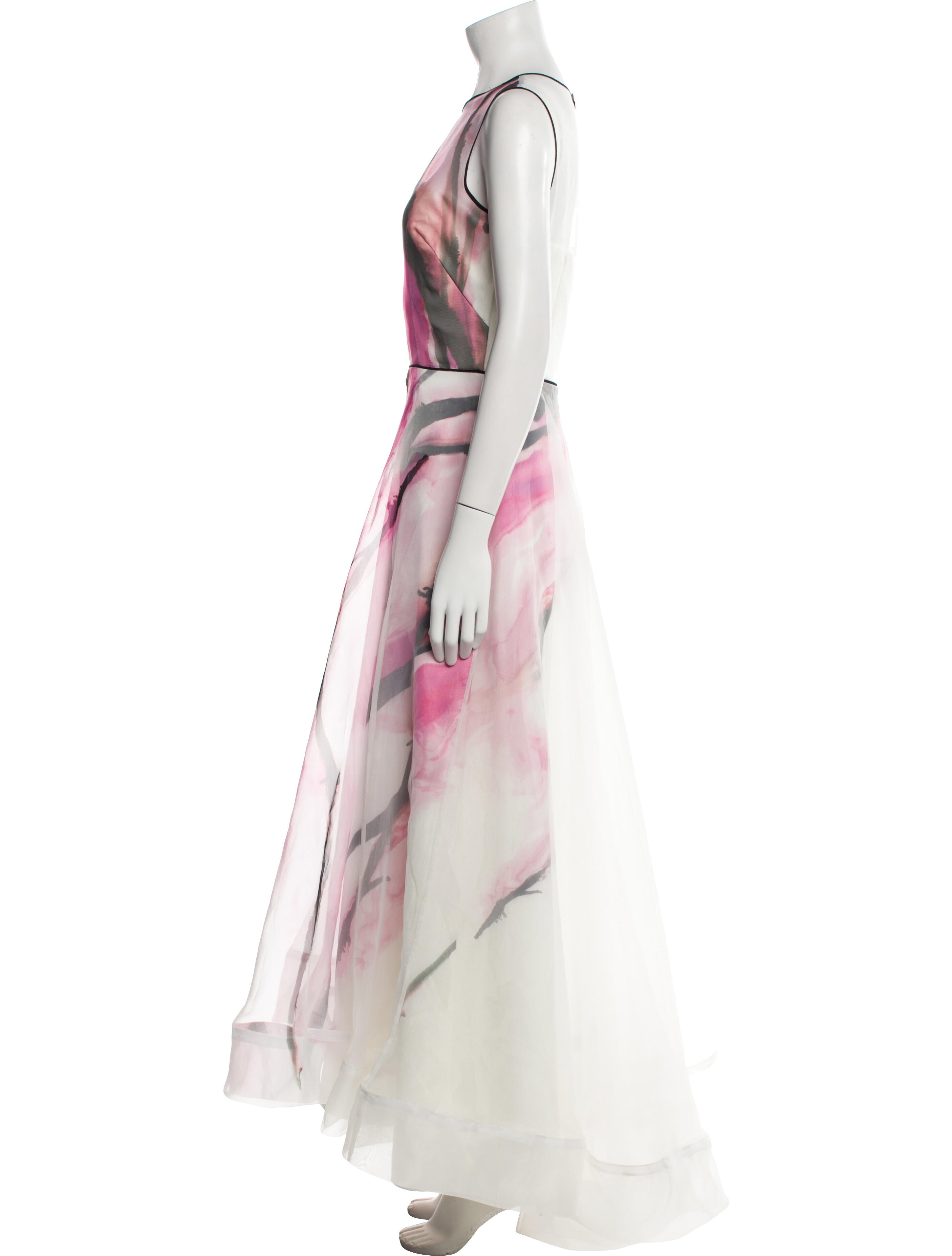 Nha Khanh Printed Long Dress