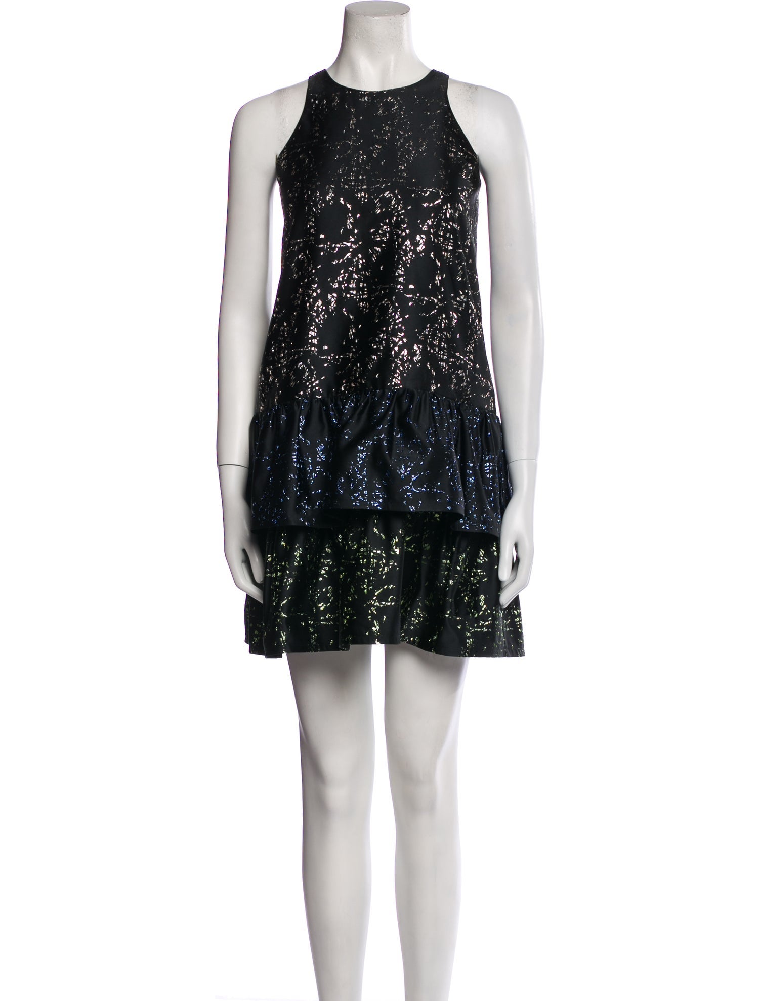 Nha Khanh Crew Neck Mini Dress