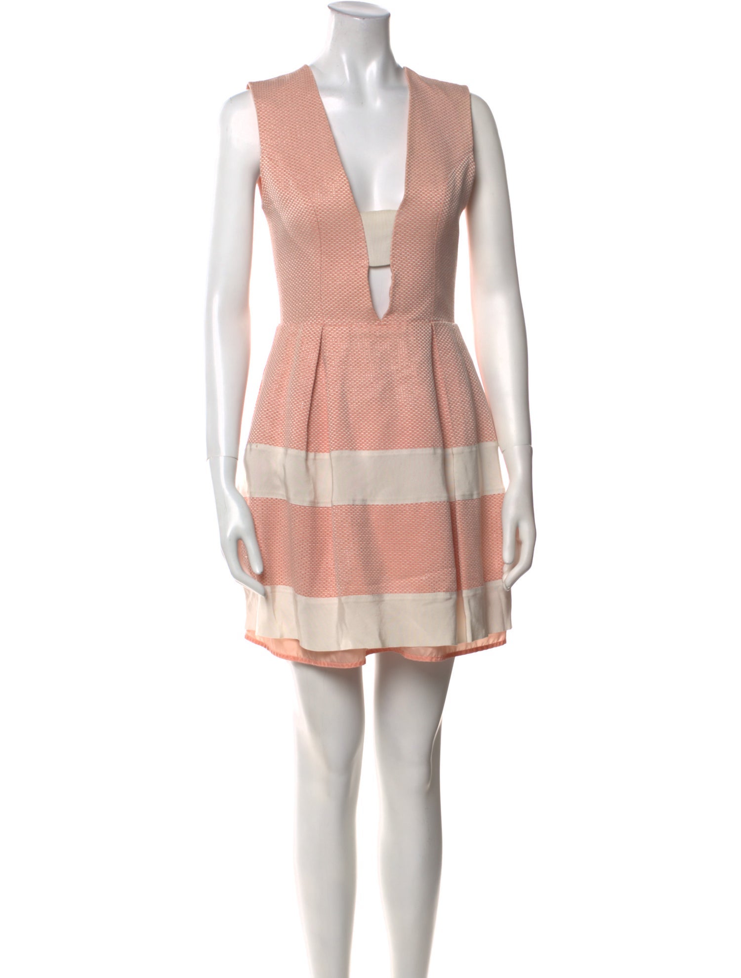 Nha Khanh Striped Mini Dress