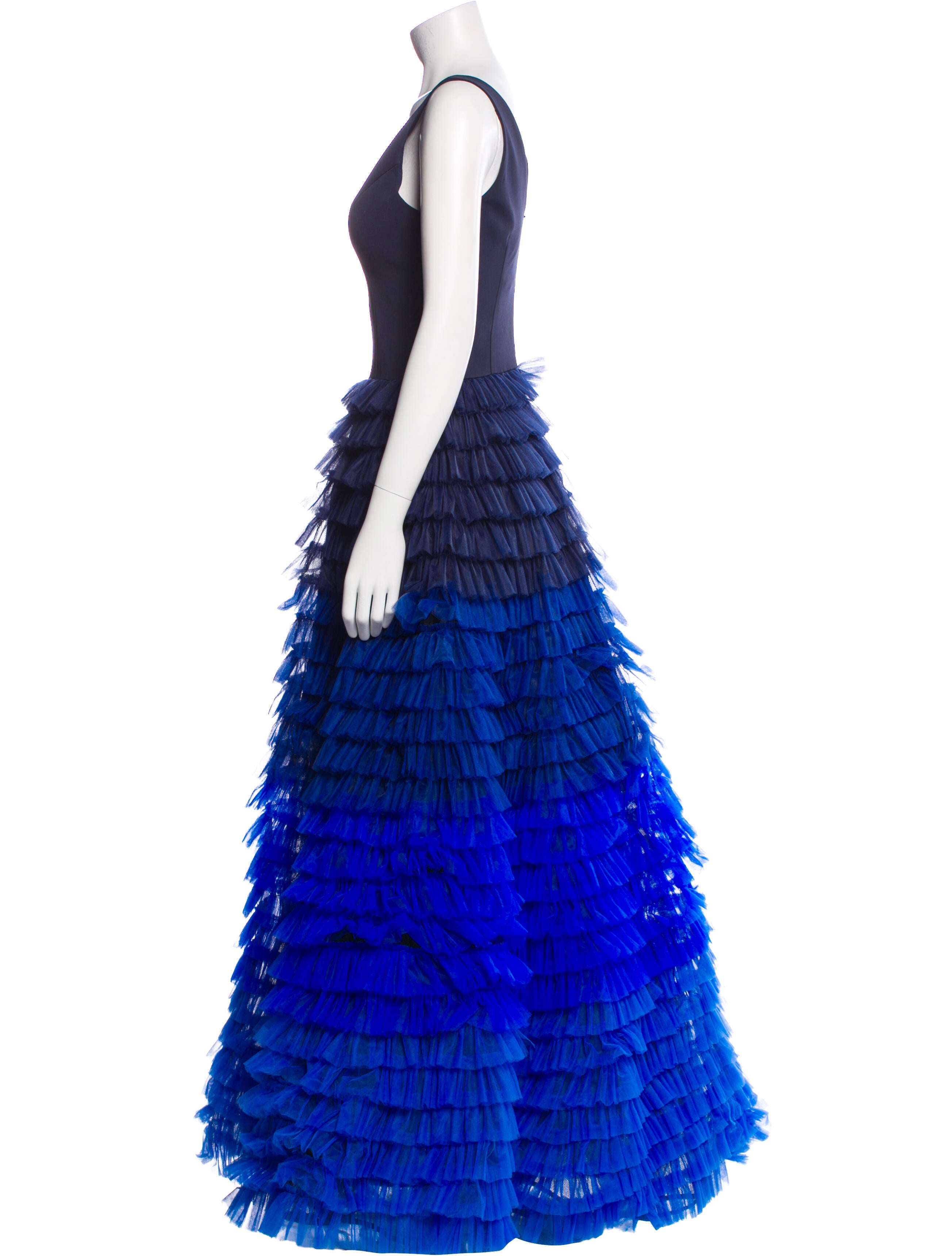 Nha Khanh Colorblock Pattern Long Dress