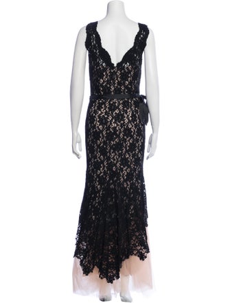 Nha Khanh Lace Pattern Long Dress