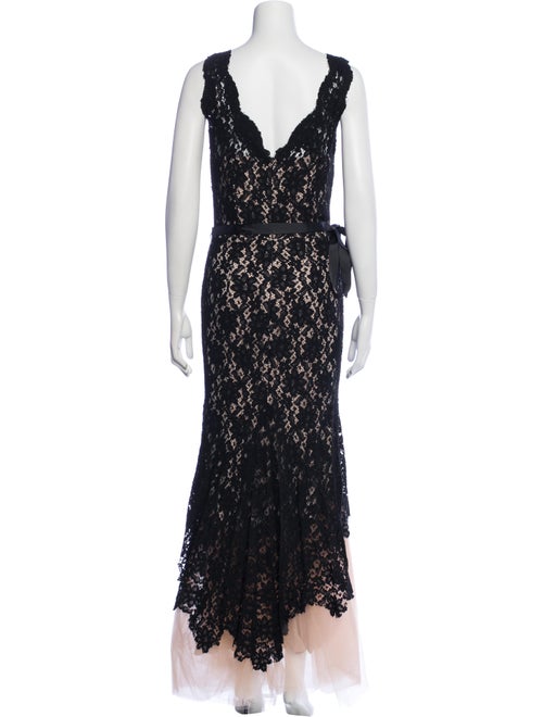 Nha Khanh Lace Pattern Long Dress
