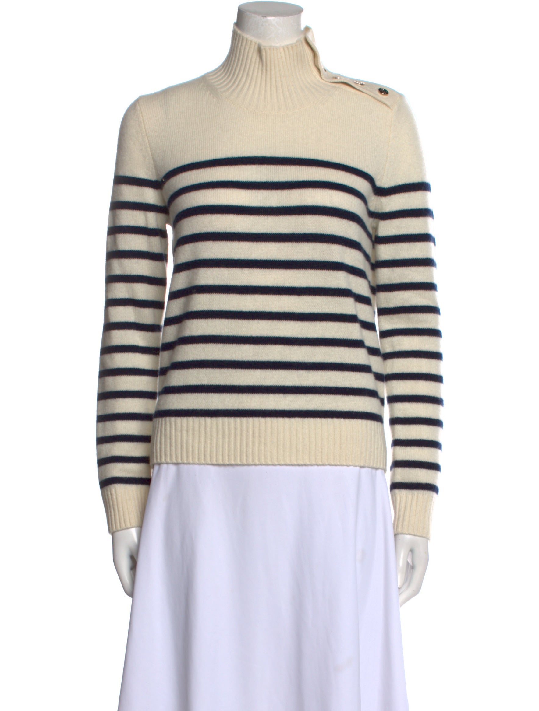 Maje Cashmere Striped Sweater