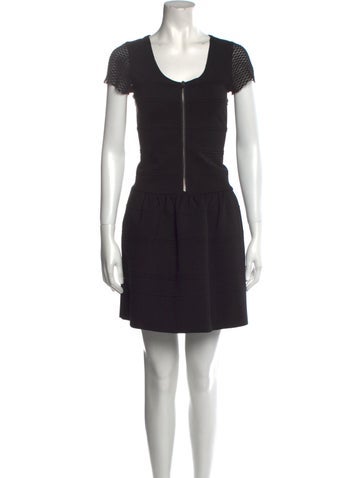 Maje Dresses Scoop Neck Mini Dress M