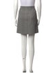 Maje Plaid Print Mini Skirt