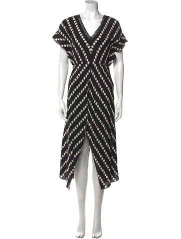 Maje Dresses Printed Midi Length Dress S