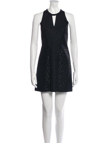 Maje Dresses Animal Print Mini Dress S