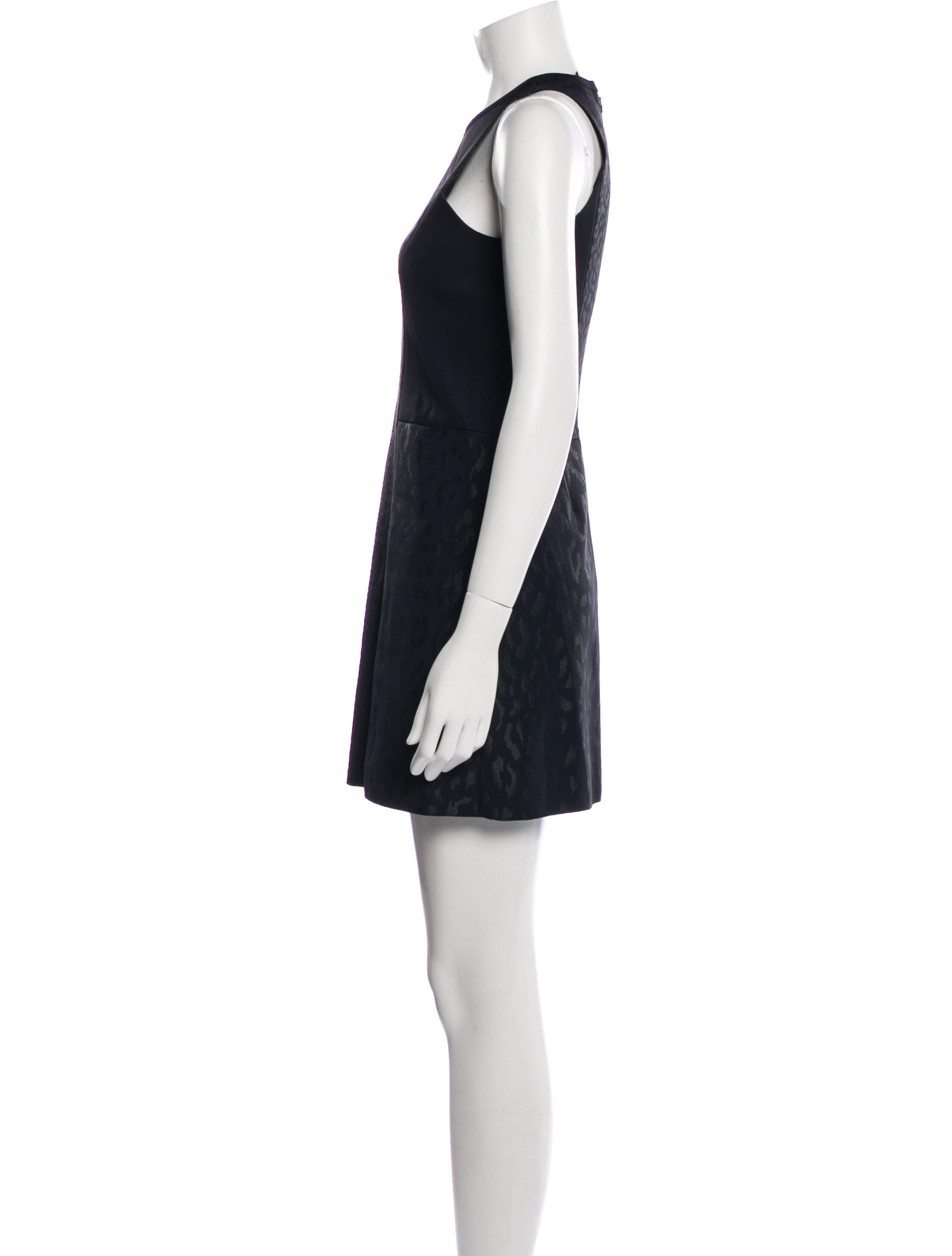 Maje Animal Print Mini Dress