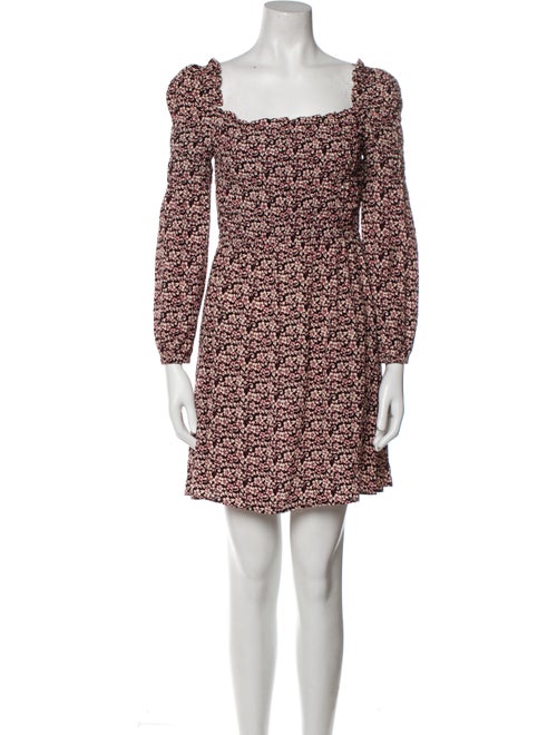 Maje Floral Print Mini Dress