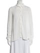 Maje Long Sleeve Button-Up Top