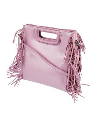 Maje Fringe Leather Handle Bag w/ Tags