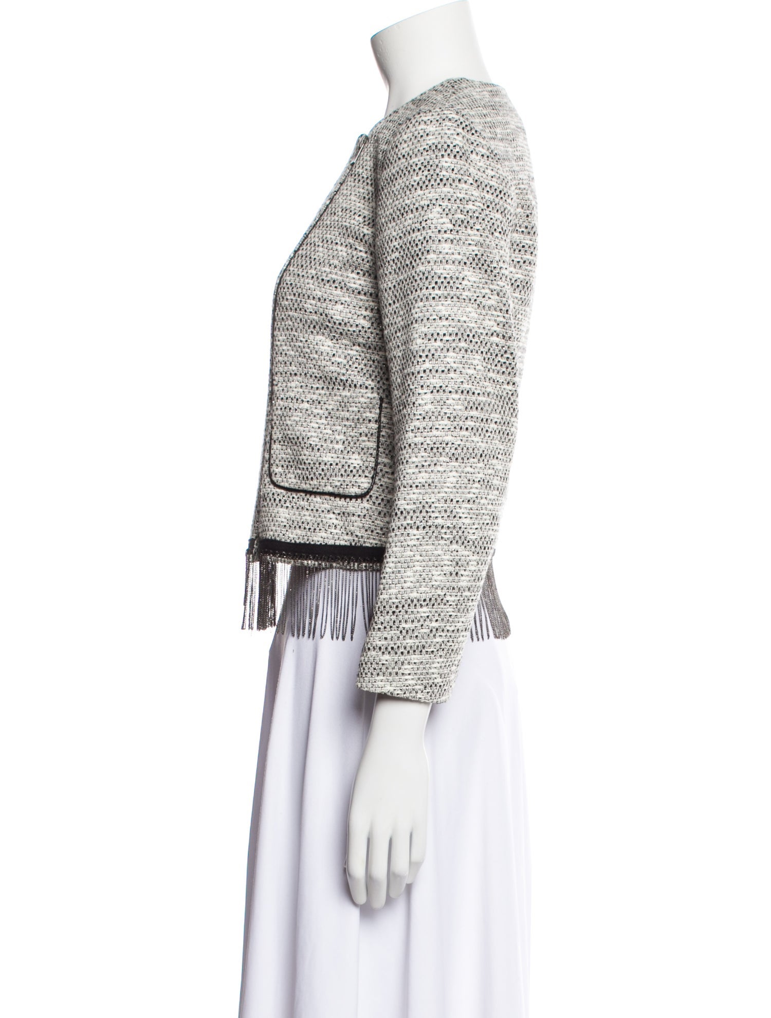 Maje Tweed Pattern Evening Jacket