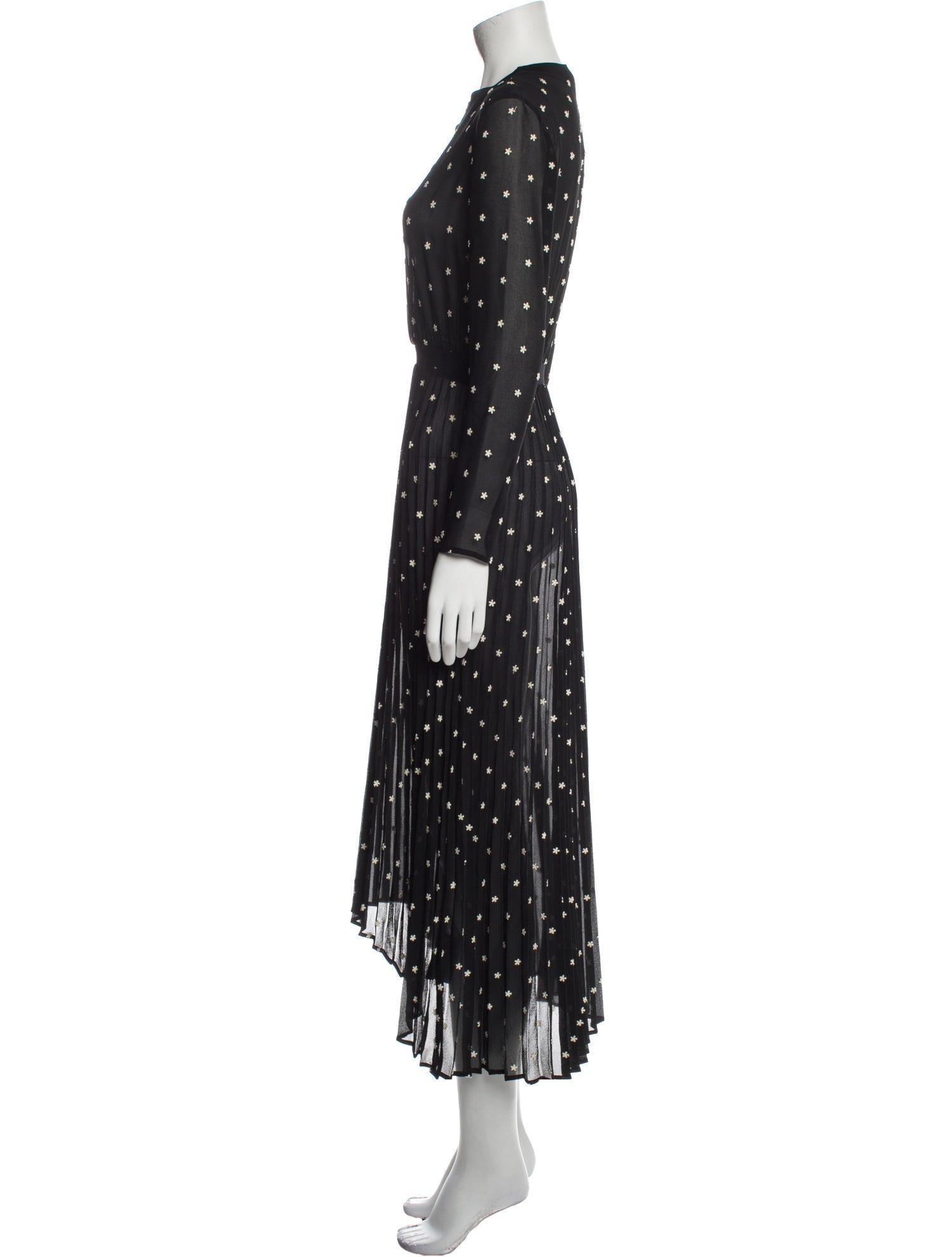 maje black and gold dress Maje Palm Tree-Embroidered Mini Dress – Continuiti main image 1