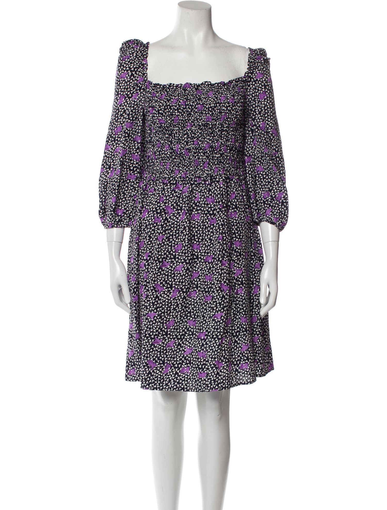 Maje Printed Mini Dress