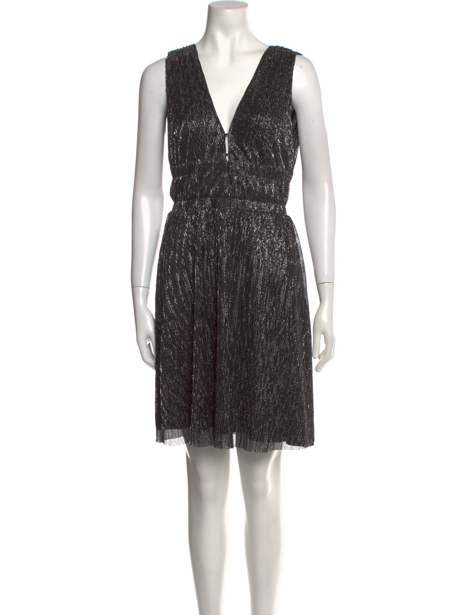 Maje V-Neck Mini Dress