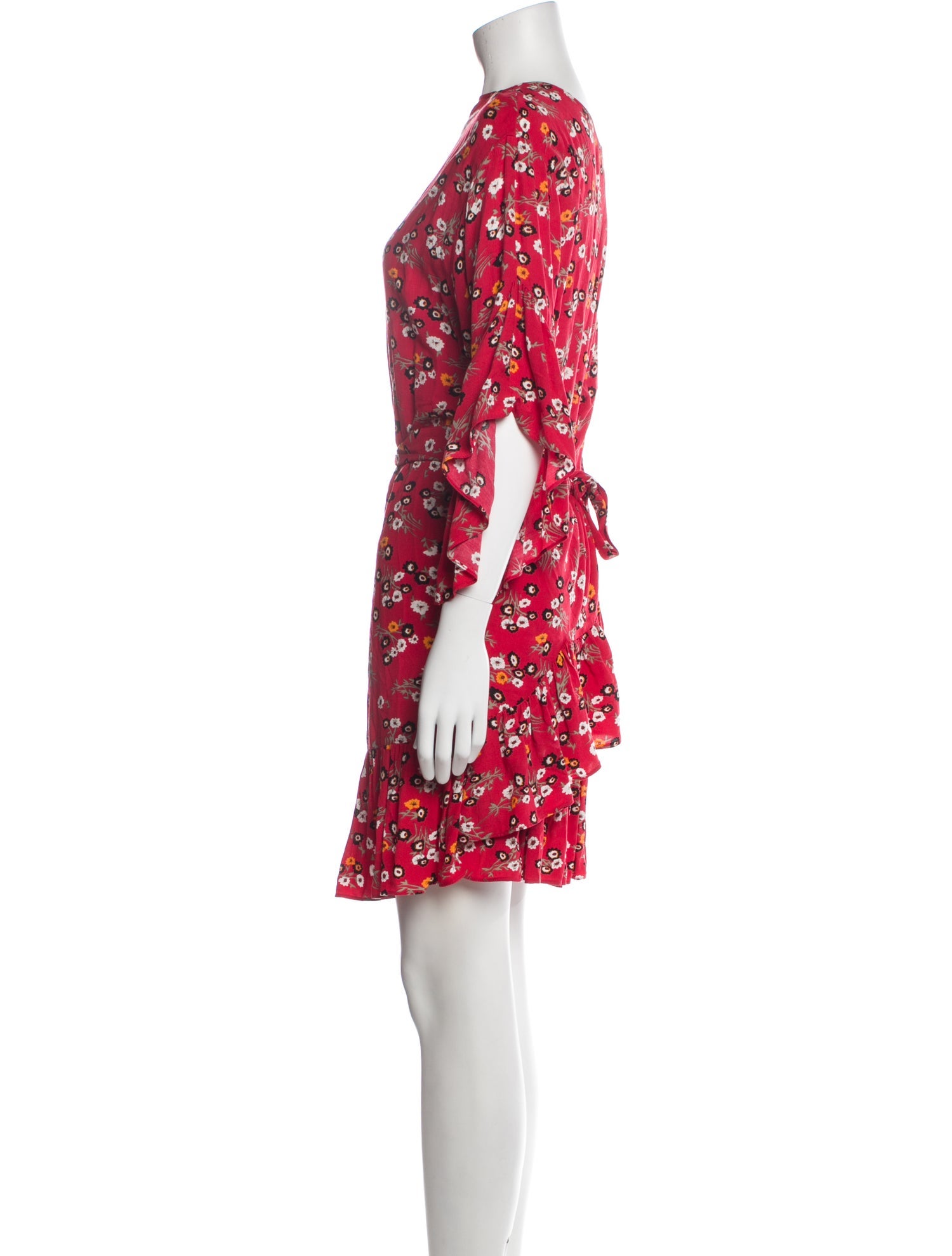 Maje Floral Print Mini Dress - Red Dresses, Clothing - W2M138933 | The  RealReal