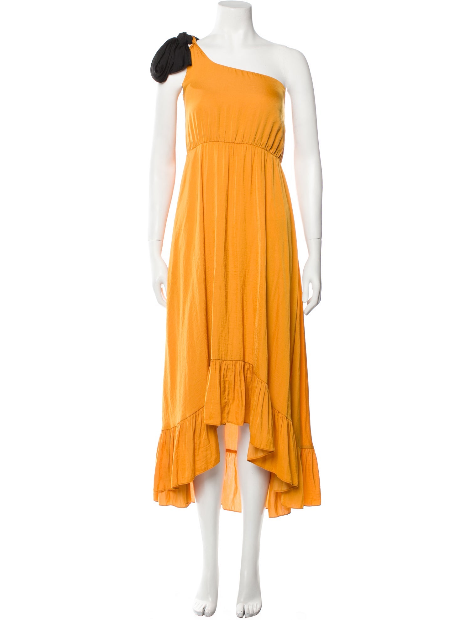 Maje One-Shoulder Long Dress