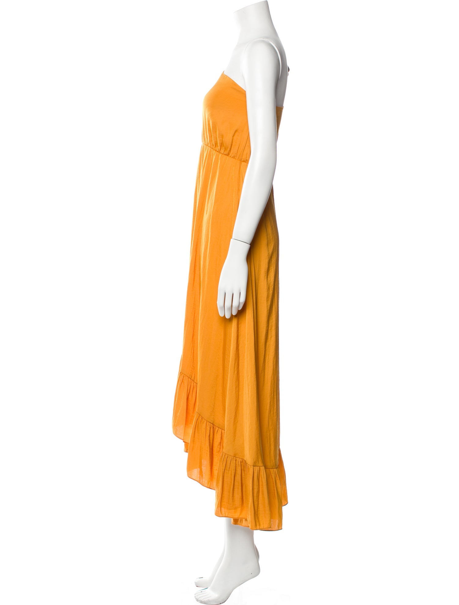Maje One-Shoulder Long Dress