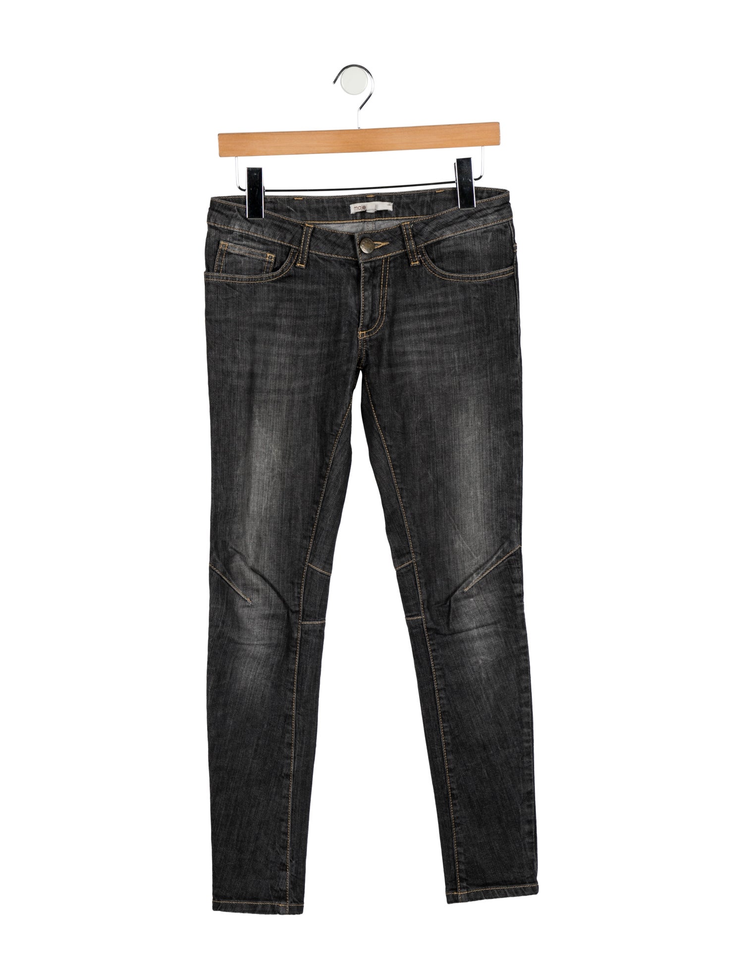 Maje Low-Rise Skinny Leg Jeans