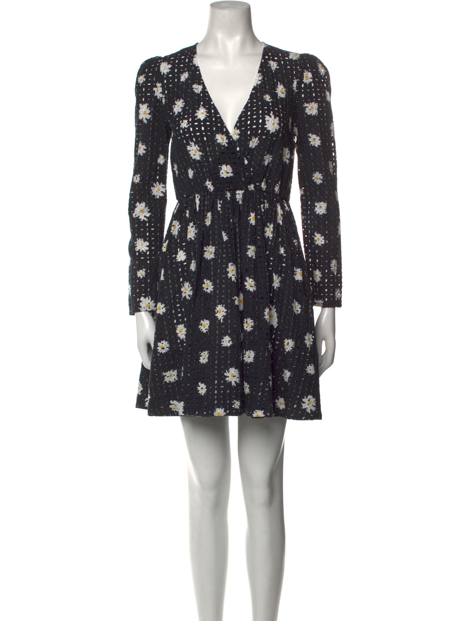 Maje Floral Print Mini Dress