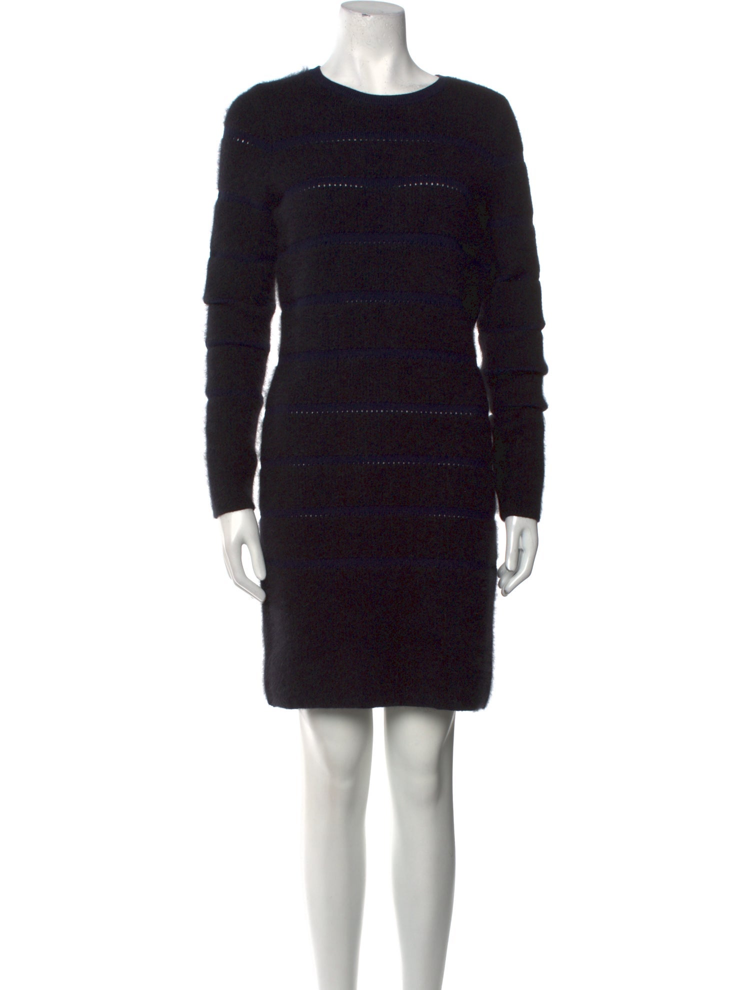 Maje Crew Neck Knee-Length Dress