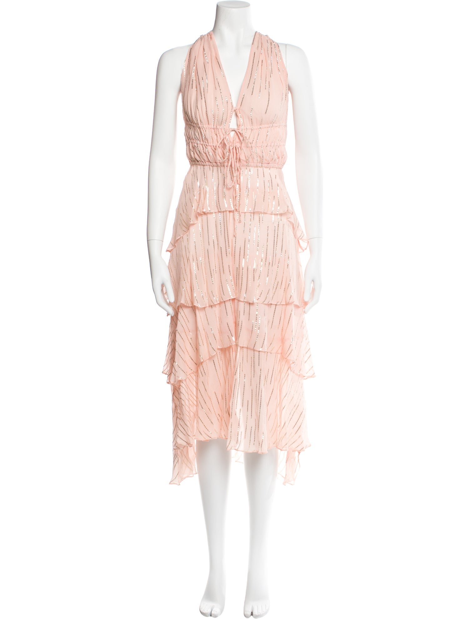 Maje Silk Long Dress