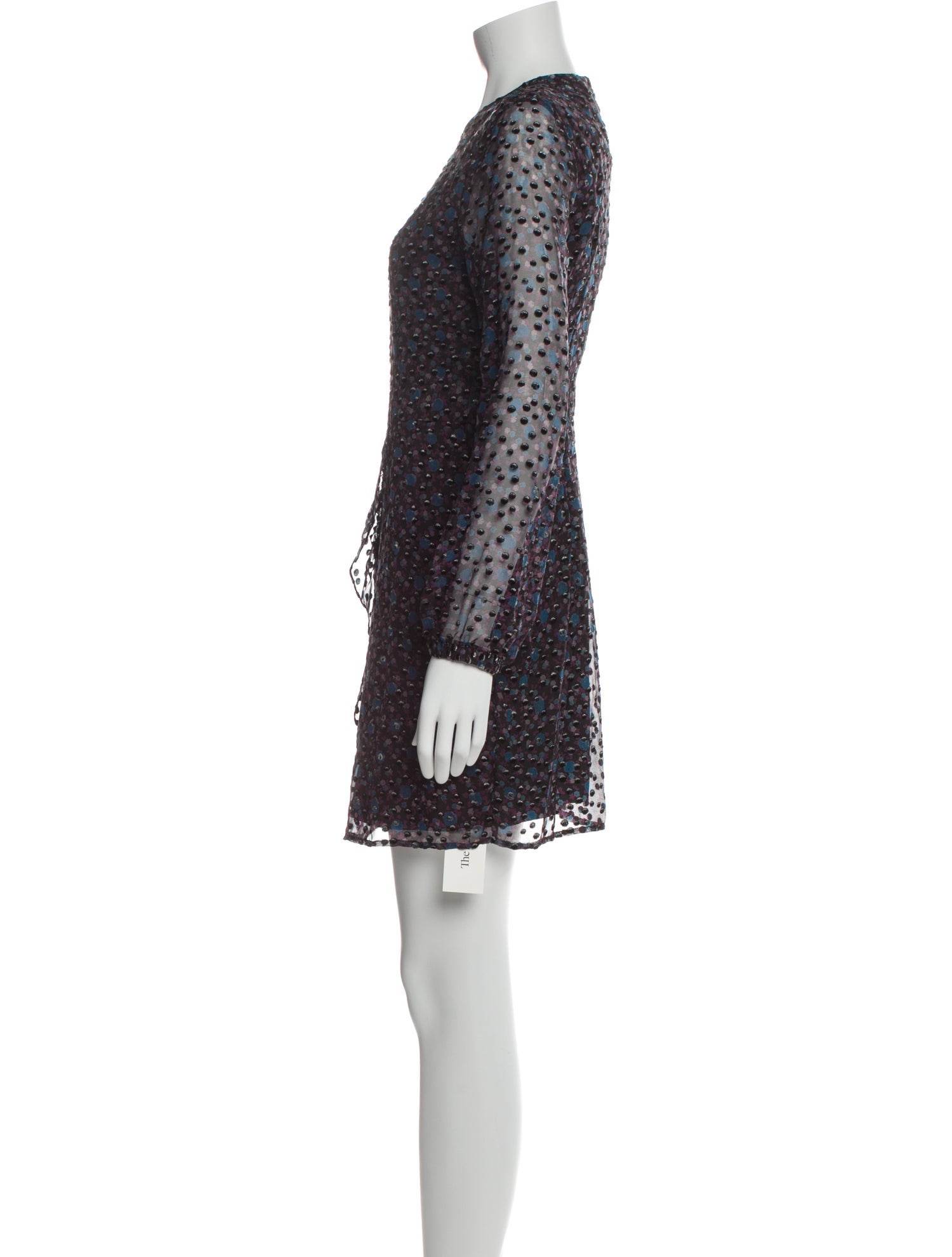 Maje Crew Neck Mini Dress