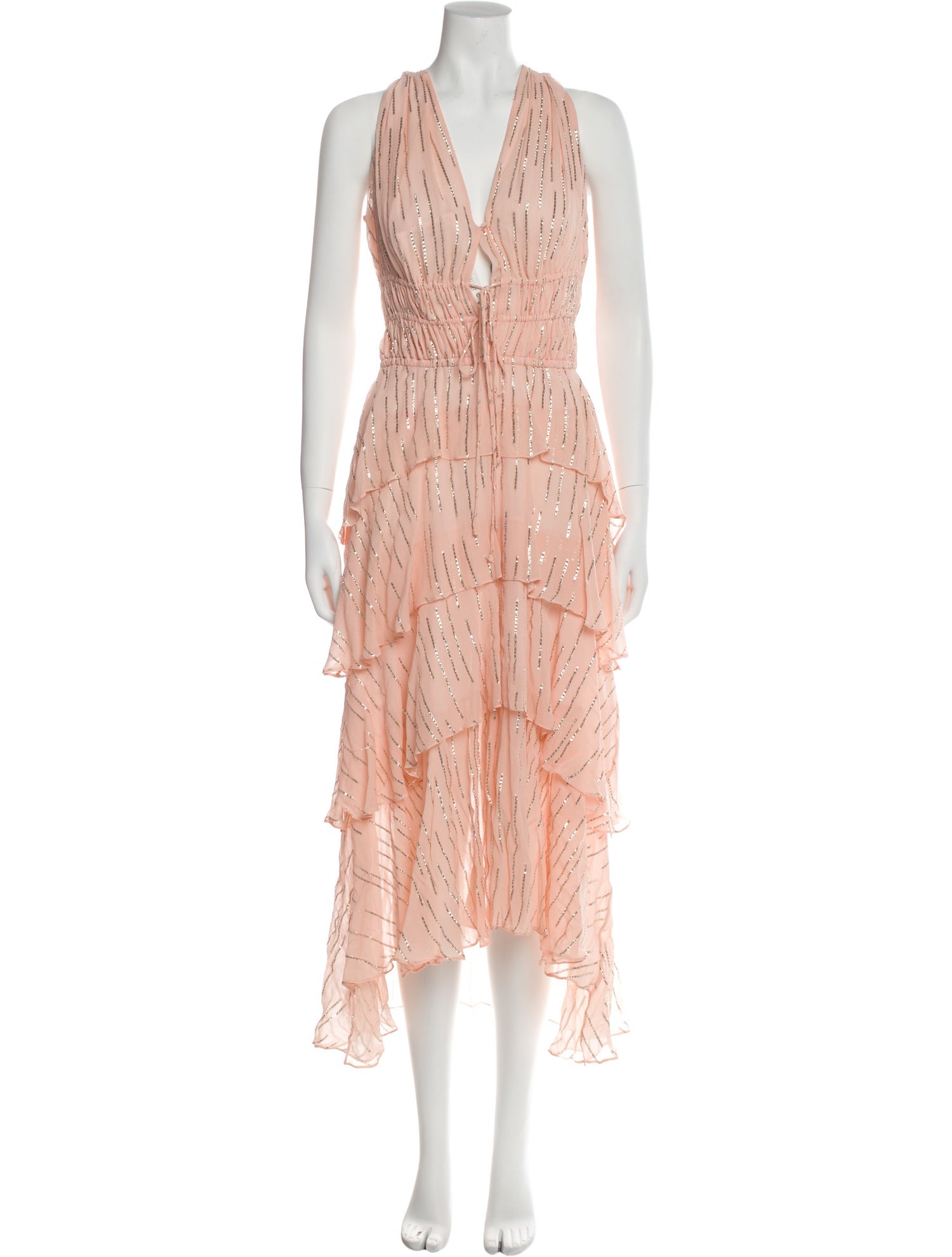 Maje Silk Midi Length Dress