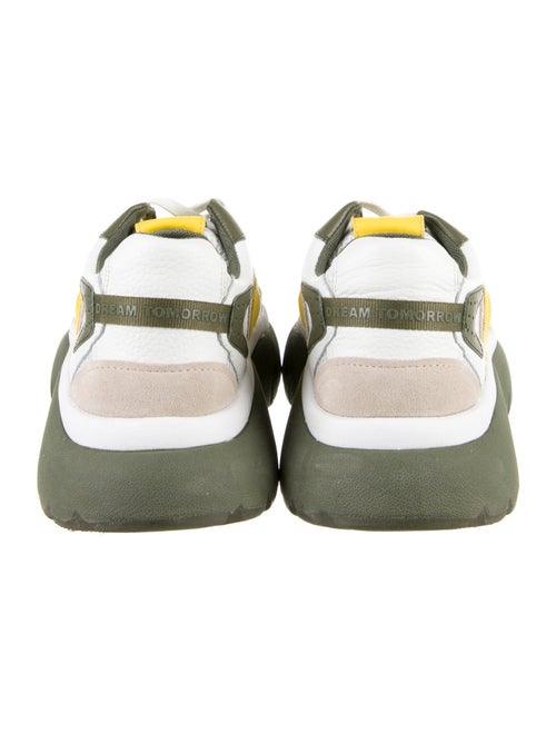 Maje Leather Printed Athletic Sneakers