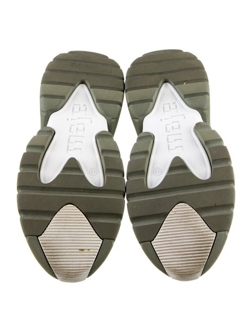 Maje Leather Printed Athletic Sneakers