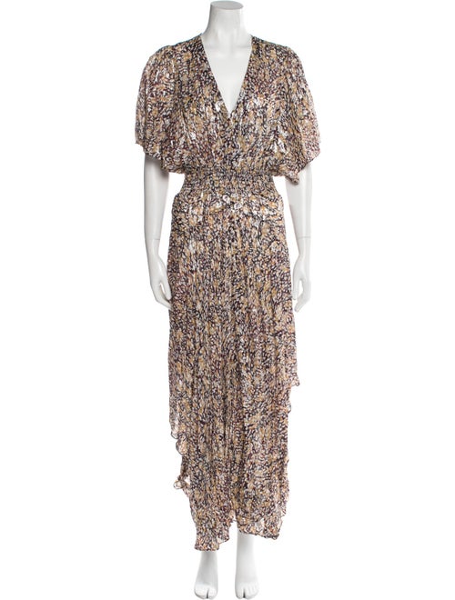 Maje Printed Long Dress