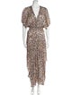 Maje Printed Long Dress